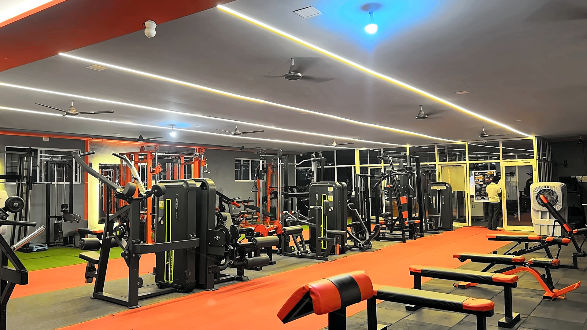 The main lifting floor at RK Fitness